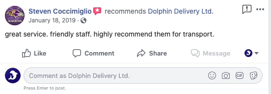 dolphin delivery
